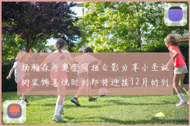 杨瀚森与奥登同框合影分享小圣诞树装饰喜悦时刻即将迎接12月的到来