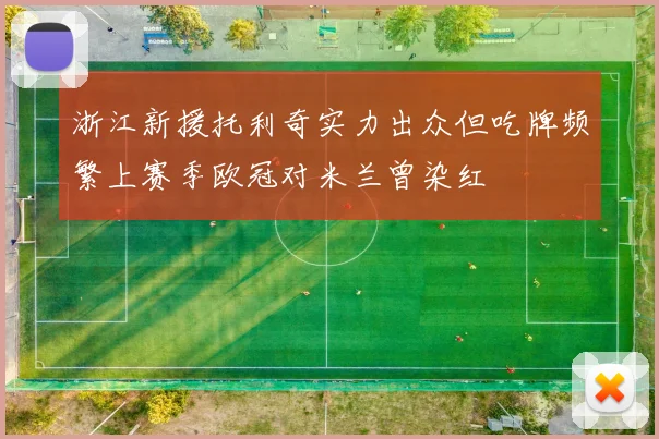 浙江新援托利奇实力出众但吃牌频繁上赛季欧冠对米兰曾染红